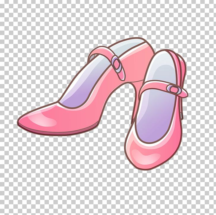 High-heeled Footwear Pink Tsukasa Fujii Shoe PNG, Clipart, Accessories, Color, Down, Drawing, Footwear Free PNG Download