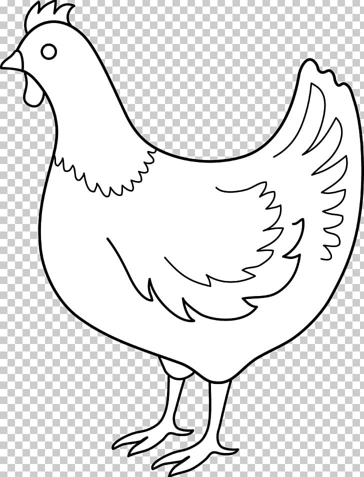 Cartoon line drawing of a chicken on Craiyon