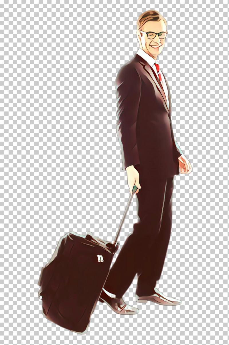 Suit Standing Brown Formal Wear Gentleman PNG, Clipart, Baggage, Brown, Formal Wear, Gentleman, Outerwear Free PNG Download