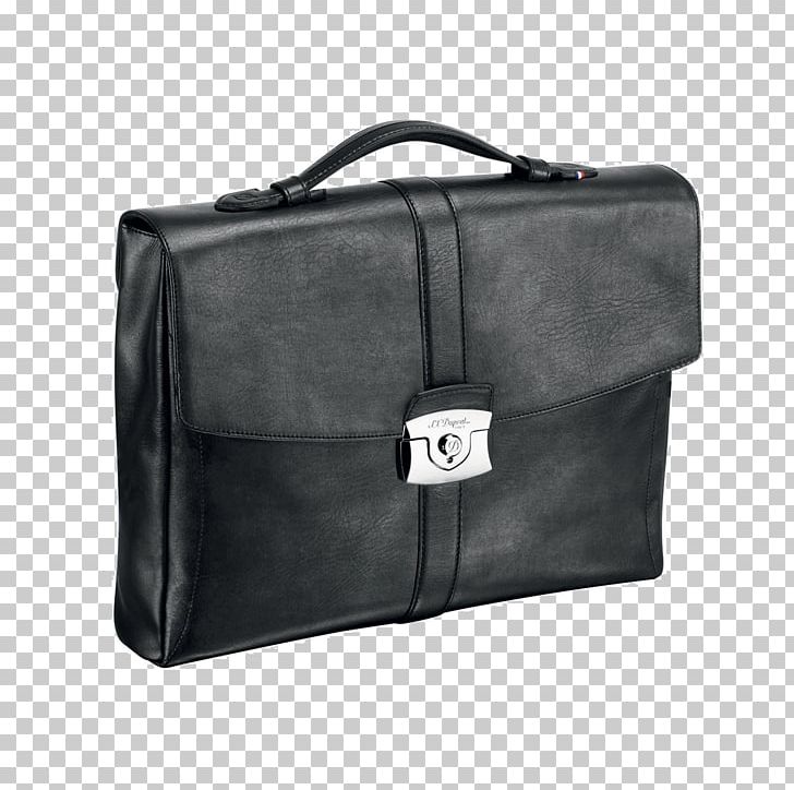 Briefcase S. T. Dupont Leather Handbag PNG, Clipart, Accessories, Bag, Baggage, Black, Brand Free PNG Download