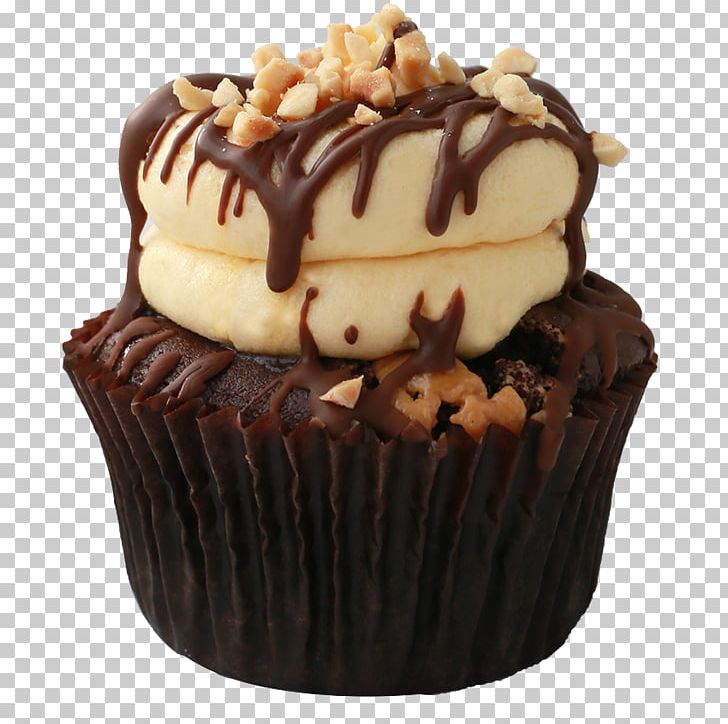 Cupcake Sundae Chocolate Cake Fudge Chocolate Brownie PNG, Clipart, Baking, Cake, Caramel, Chocolate, Chocolate Brownie Free PNG Download