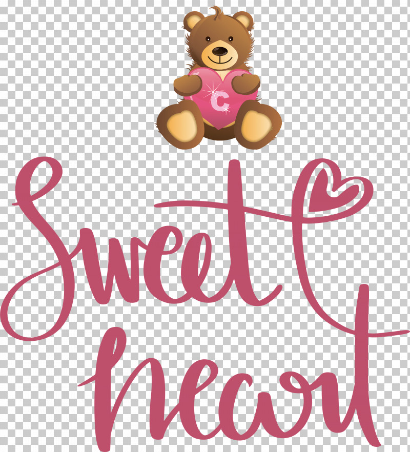 Sweet Heart Valentines Day Valentine PNG, Clipart, Bears, Biology, Cartoon, Flower, Line Free PNG Download