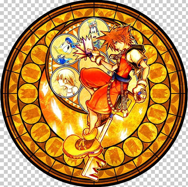 Kingdom Hearts χ Stained Glass Window PNG, Clipart, Circle, Clock, Final Fantasy, Furniture, Game Free PNG Download