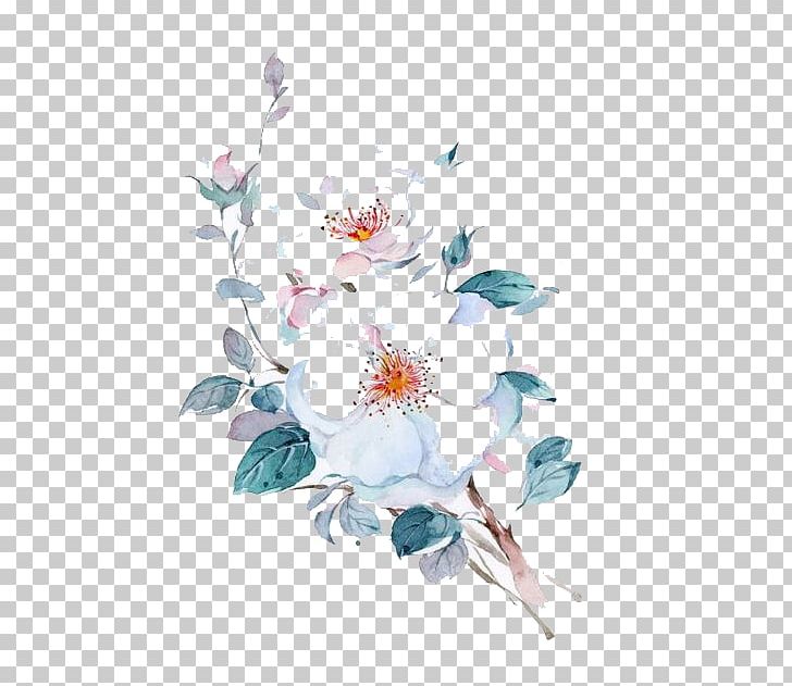 Floral Design Watercolor Painting Flower PNG, Clipart, Artwork, Autumn, Beginning, Blue, Branch Free PNG Download