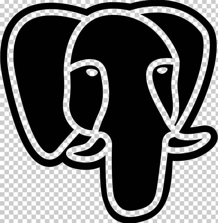 PostgreSQL Computer Icons Database PNG, Clipart, Black And White, Computer Icons, Database, Database Management System, Elephan Free PNG Download