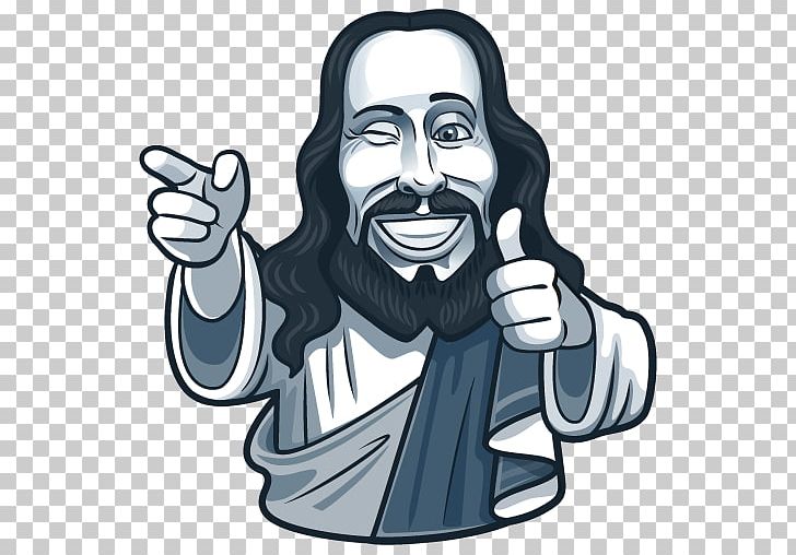 Jesus Telegram Sticker Advertising PNG, Clipart, Art, Cartoon, Celebrities, Communication, Facial Expression Free PNG Download