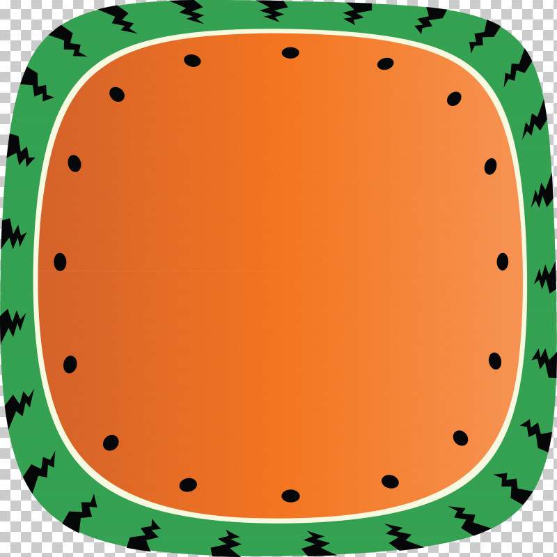 Square Frame PNG, Clipart, Circle, Green, Melon, Orange, Oval Free PNG Download