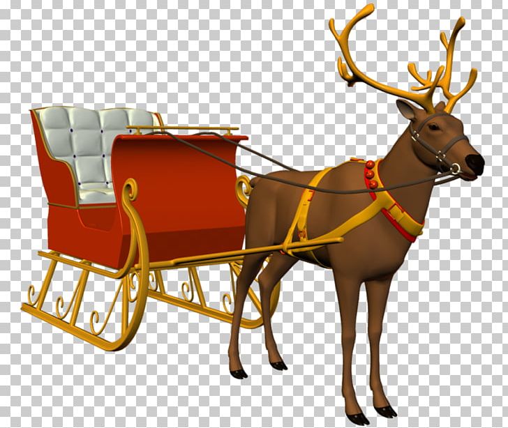Reindeer Santa Claus Sled Christmas Ornament PNG, Clipart, Christmas Ornament, Reindeer, Santa Claus, Sled Free PNG Download