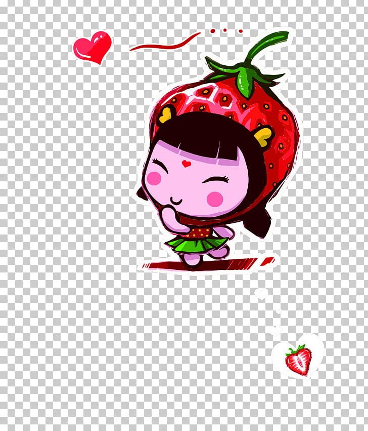 Strawberry Cartoon Illustration PNG, Clipart, Aedmaasikas, Babies, Baby, Baby Animals, Baby Announcement Free PNG Download
