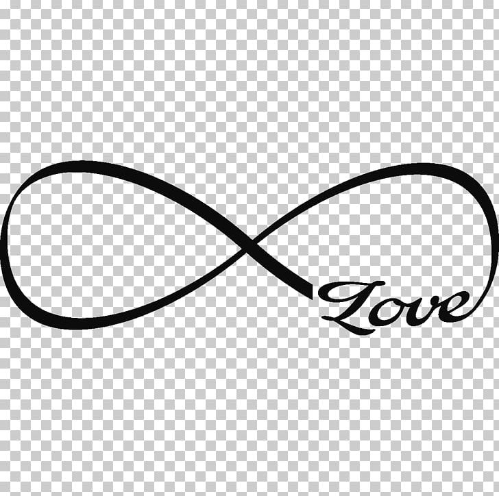 Sticker Infinity Symbol Tattoo Love Wall Decal PNG, Clipart, Adhesive, Angle, Area, Black, Black And White Free PNG Download