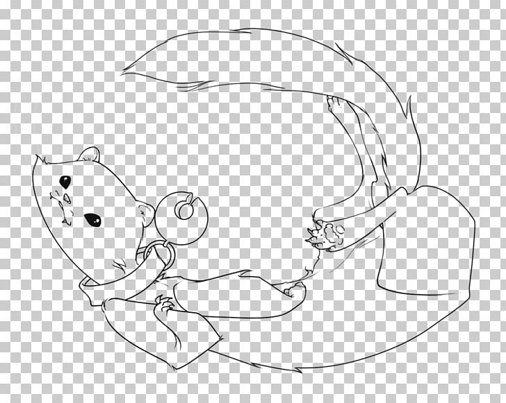 Ferret Drawing Line Art PNG, Clipart, Angle, Animal, Animals, Arm, Black And White Free PNG Download