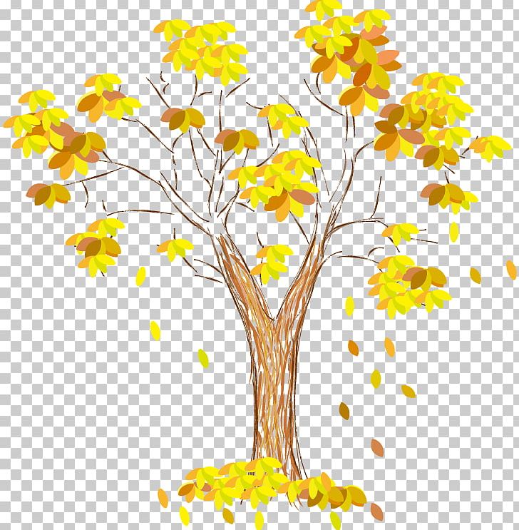 Floral Design Visual Arts Text Leaf Illustration PNG, Clipart, Autumn Tree, Branch, Christmas Tree, Design, Encapsulated Postscript Free PNG Download