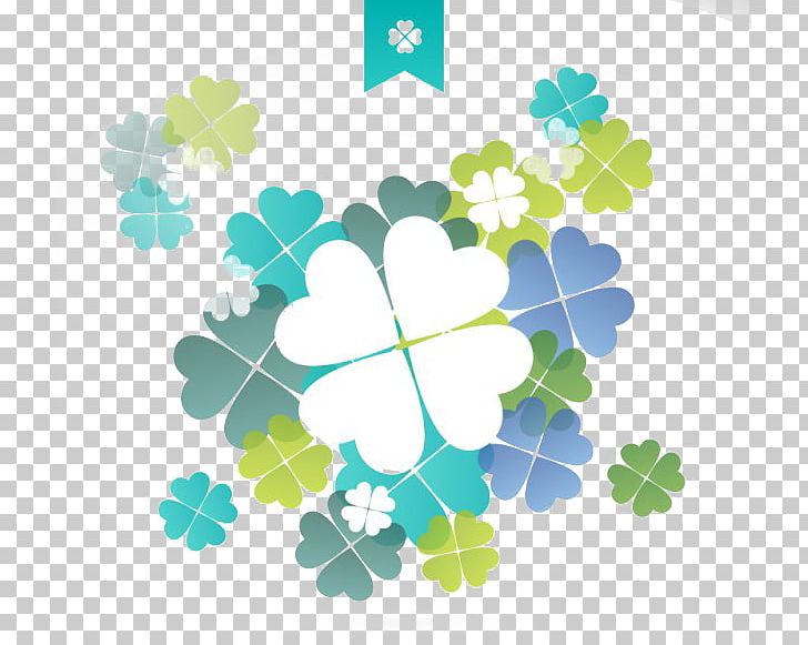 Shamrock Four-leaf Clover PNG, Clipart, Area, Background Green, Blue, Blue Abstract, Blue Background Free PNG Download