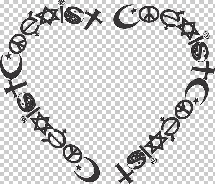 Coexist PNG, Clipart, Black And White, Body Jewelry, Circle, Coexist, Computer Icons Free PNG Download