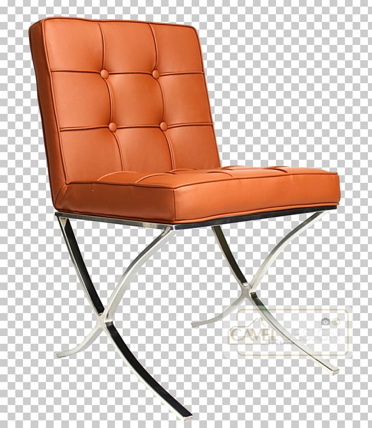 Barcelona Chair Cognac Eames Lounge Chair Barcelona Pavilion Eetkamerstoel PNG, Clipart, Angle, Armrest, Barcelona, Barcelona Chair, Barcelona Pavilion Free PNG Download