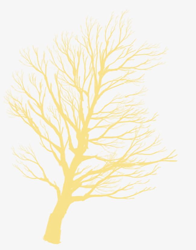 Yellow Tree Silhouette Decorative Motifs PNG, Clipart, Big, Big Tree, Decorative, Decorative Clipart, Decorative Pattern Free PNG Download