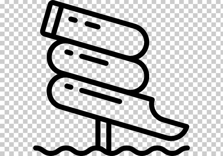 water slide clipart black and white