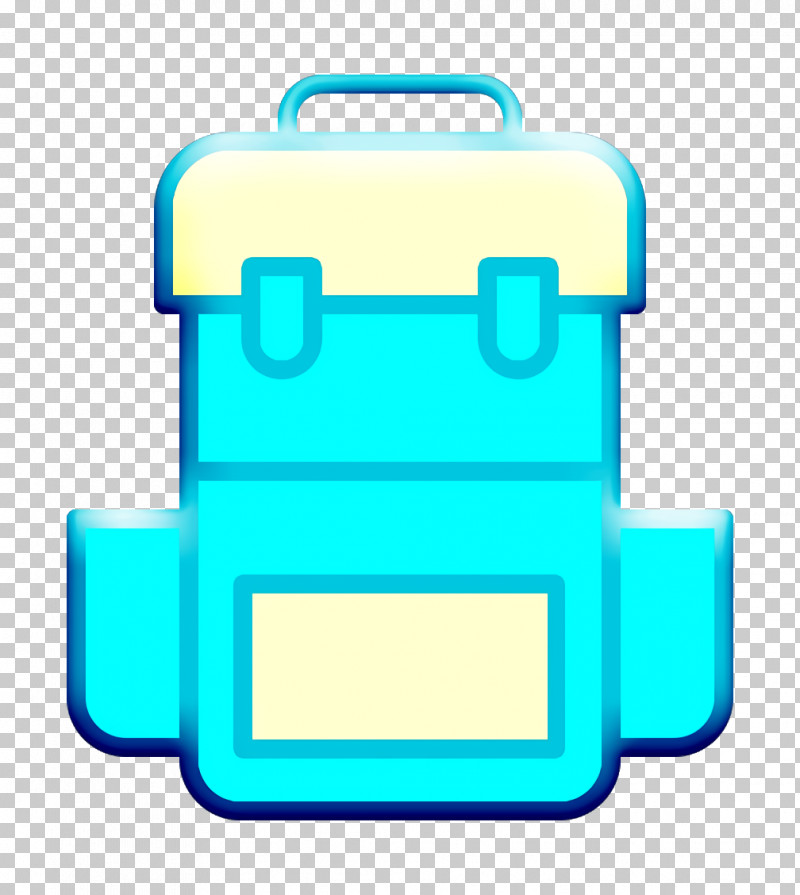 Backpack Icon School Icon PNG, Clipart, Aqua, Backpack Icon, Bag, Blue, Plastic Free PNG Download