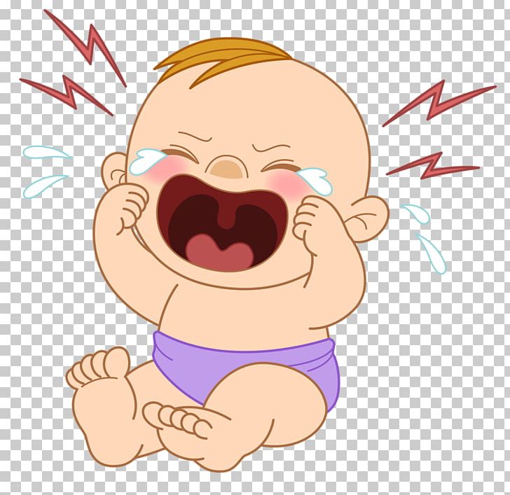 baby boy crying cartoon