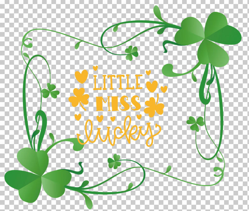 Little Miss Lucky Saint Patrick Patricks Day PNG, Clipart, Clover, Fourleaf Clover, Leaf, Patricks Day, Saint Patrick Free PNG Download