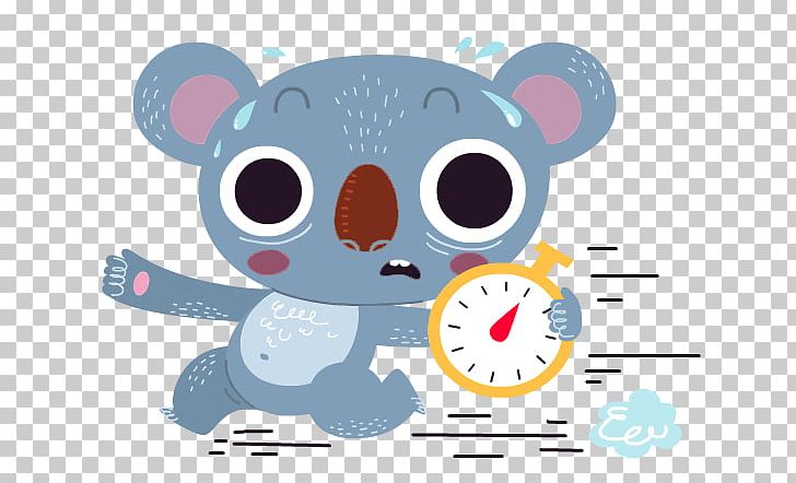 Koala Bear Cartoon Illustration PNG, Clipart, Alarm Vector, Animals, Cartoon Character, Cartoon Eyes, Clock Vector Free PNG Download