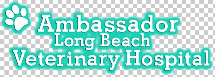 Ambassador Long Beach Veterinary Hospital Logo Brand Font Veterinarian PNG, Clipart, Aqua, Blue, Brand, Graphic Design, Green Free PNG Download