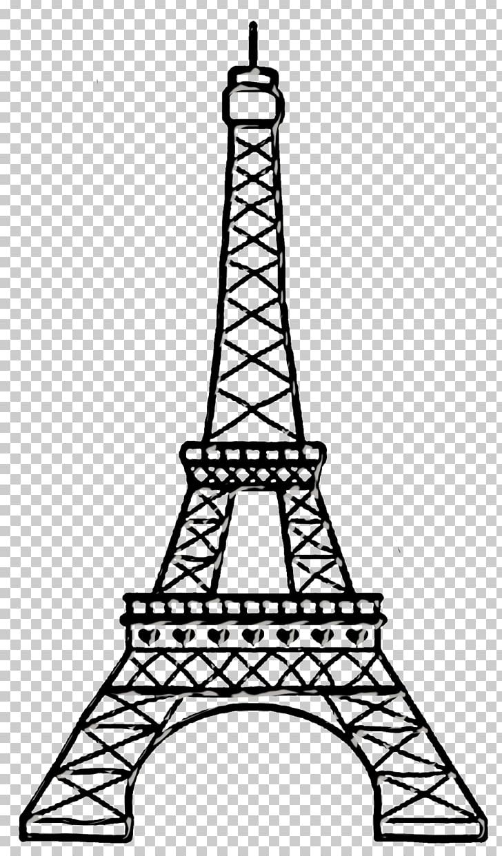 Black And White Painting Of The Eiffel Tower In Paris, Eiffel Tower Drawing,  Paris Drawing, Tower Drawing PNG Transparent Clipart Image and PSD File for  Free Download