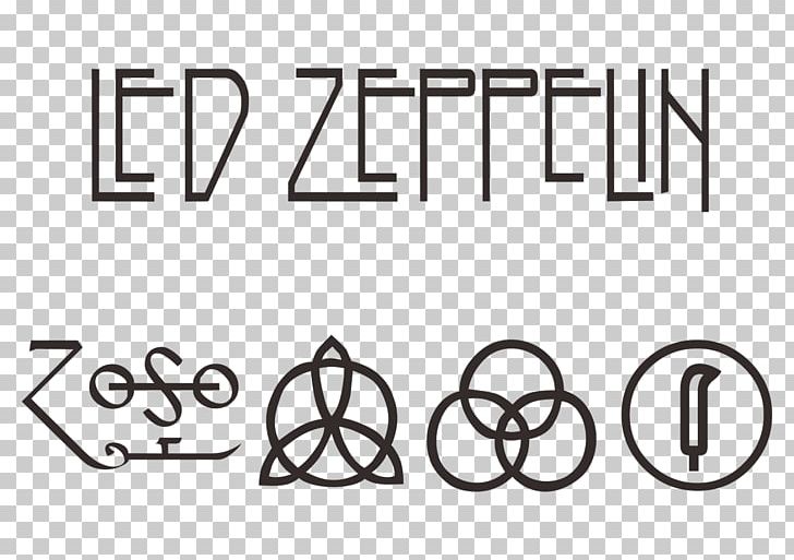 Led Zeppelin IV Logo PNG, Clipart, Angle, Area, Black And White, Brand, Cdr Free PNG Download