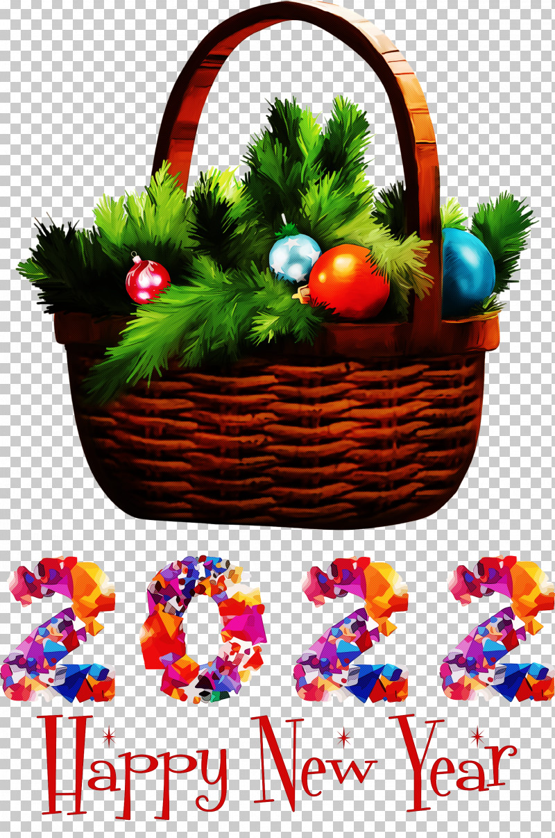 Happy New Year 2022 2022 New Year 2022 PNG, Clipart, Basket, Bauble, Christmas Day, Christmas Ornament M, Flowerpot Free PNG Download