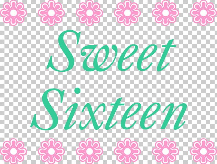 Floral Illustrations Sweet Sixteen PNG, Clipart, Area, Birthday, Blog, Brand, Circle Free PNG Download
