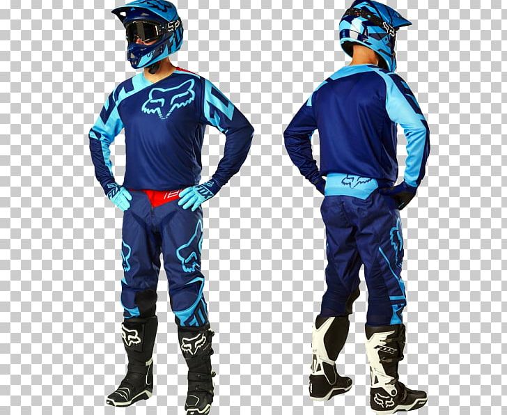 Motocross Fox Racing FOX 180 Race 2017 Jersey Dirt Bike T-shirt PNG, Clipart, Clothing, Costume, Dirt Bike, Dry Suit, Electric Blue Free PNG Download