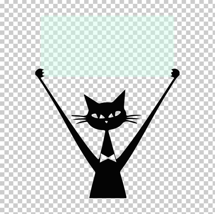 Black Cat Whiskers Sticker PNG, Clipart, Alien, Angle, Animals, Black, Black And White Free PNG Download