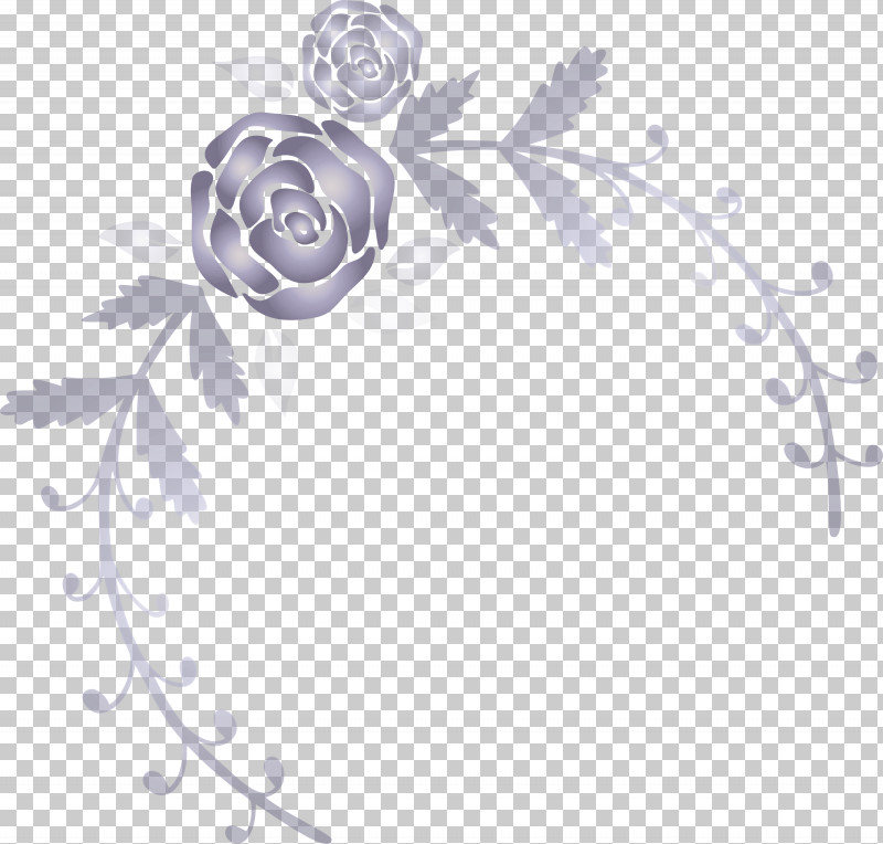 Rose Frame Flower Frame Wedding Frame PNG, Clipart, Blackandwhite, Circle, Flower, Flower Frame, Leaf Free PNG Download