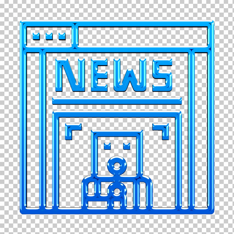 Ui Icon News Icon Newspaper Icon PNG, Clipart, Electric Blue, Line, News Icon, Newspaper Icon, Rectangle Free PNG Download