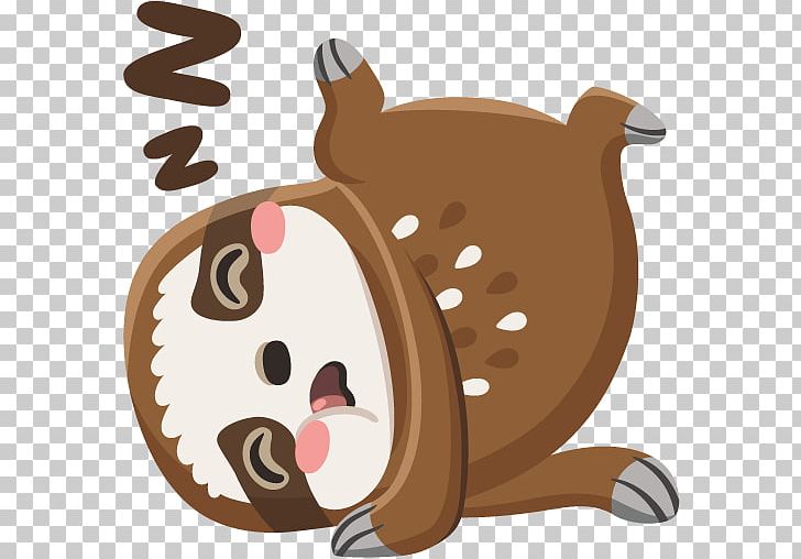 Sloth Sticker VKontakte Bear PNG, Clipart, Bear, Beaver, Carnivoran, Cartoon, Catlike Free PNG Download
