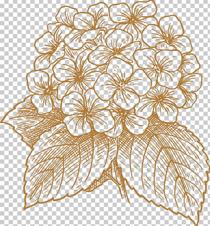 French Hydrangea Flower Drawing PNG, Clipart, Cut Flowers, Decorative Patterns, Design, Floral Design, Flower Free PNG Download
