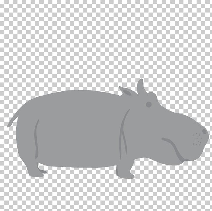 Hippopotamus Pig Rhinoceros Animal PNG, Clipart, Animal, Animals, Black And White, Canidae, Carnivora Free PNG Download