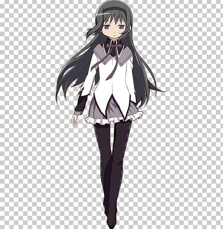 Homura Akemi Anime Puella Magi Madoka Magica Character Fate/stay Night PNG, Clipart, Anime, Black, Black Hair, Cartoon, Character Free PNG Download