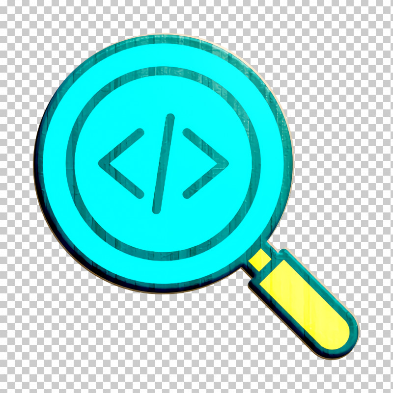 Coding Icon Search Icon Loupe Icon PNG, Clipart, Circle, Coding Icon, Loupe Icon, Search Icon, Turquoise Free PNG Download
