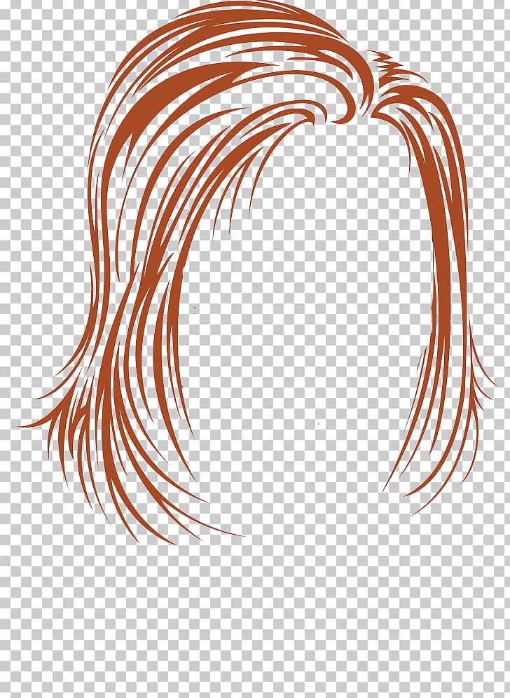 Red Hair Illustration PNG, Clipart, Abstract Lines, Brown, Circle, Curly, Curved Lines Free PNG Download