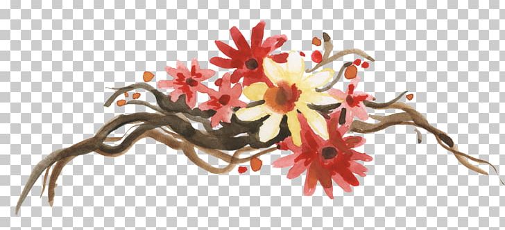 Visual Arts Watercolour Flowers Autumn Watercolor Painting PNG, Clipart, Autumn Leaf Color, Branch, Branches, Common Sunflower, Cut Flowers Free PNG Download