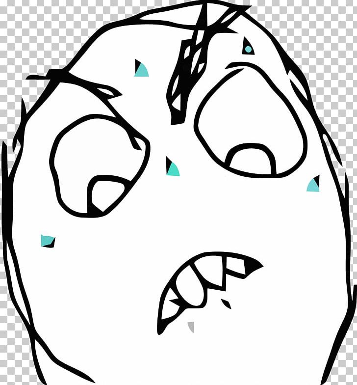 Rage Comic Drawing Internet Meme Know Your Meme Perspiration PNG, Clipart, Area, Art, Artwork, Black, Black And White Free PNG Download