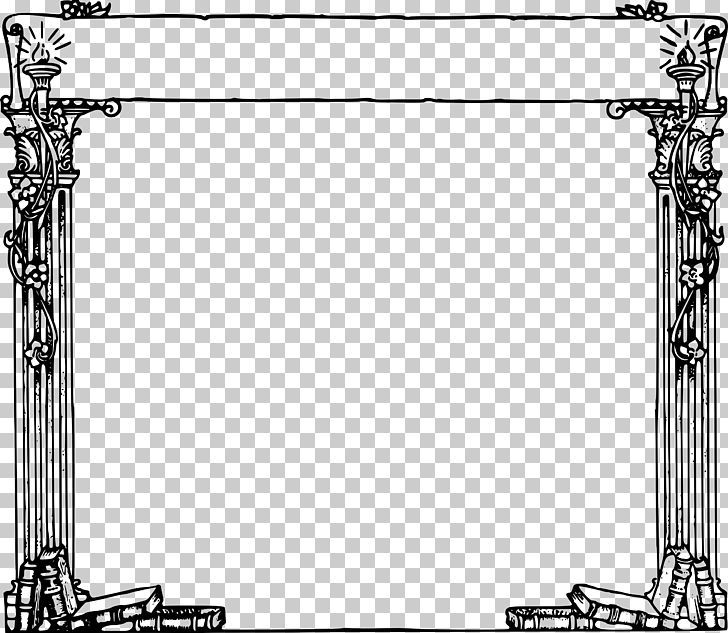 Frame Column PNG, Clipart, Angle, Area, Black, Black And White, Border Frames Free PNG Download