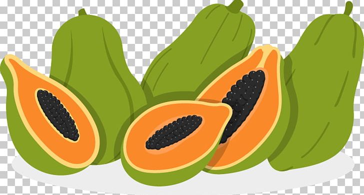 Papaya Euclidean Fruit Illustration PNG, Clipart, Auglis, Beauty, Cartoon Papaya, Cashew, Cucumber Gourd And Melon Family Free PNG Download