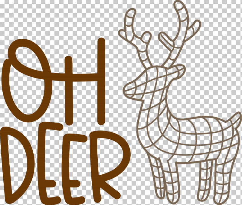 OH Deer Rudolph Christmas PNG, Clipart, Christmas, Drawing, Line Art, Logo, Oh Deer Free PNG Download