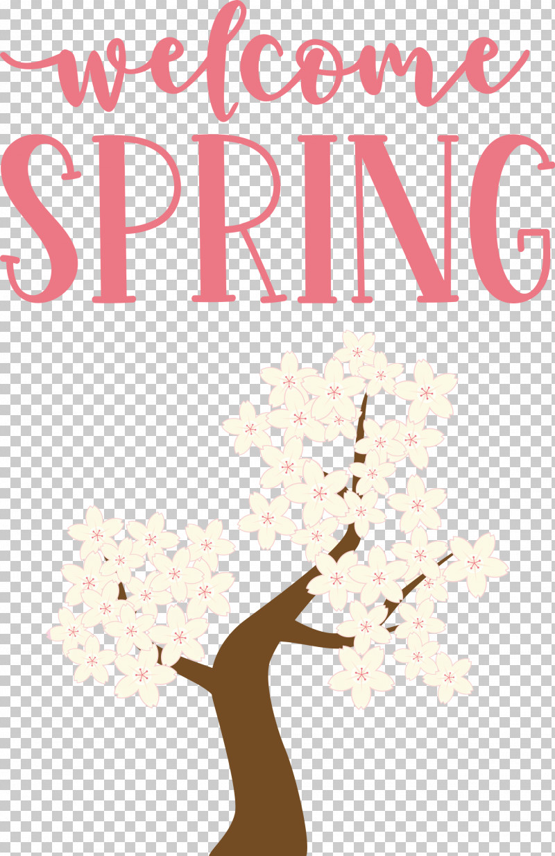 Welcome Spring Spring PNG, Clipart, Branching, Flower, Meter, Mtree, Petal Free PNG Download