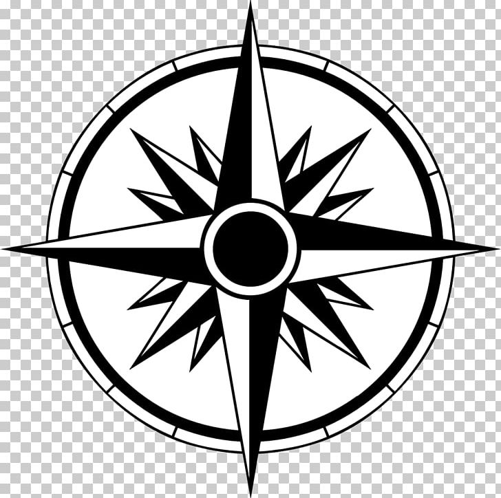 Nautical Star Tattoo Compass Rose Decal Sticker PNG, Clipart, Abziehtattoo, Angle, Artwork, Bicycle Wheel, Black And White Free PNG Download