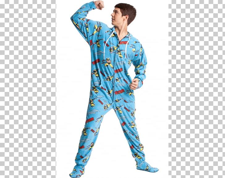 Pajamas Hoodie Onesie T-shirt Polar Fleece PNG, Clipart, Blue, Clothing, Costume, Electric Blue, Flannel Free PNG Download