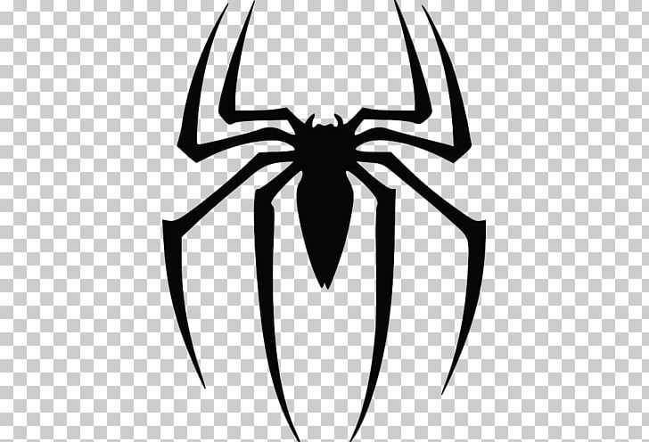 Spider-Man Logo Drawing Decal PNG, Clipart, Arachnid, Artwork, Black And White, Heroes, Insect Free PNG Download