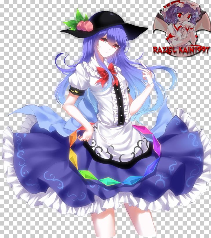 Touhou Project Fan Art PNG, Clipart, Anime, Art, Blue, Blue Hair, Costume Free PNG Download